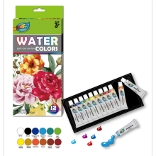 12 Couleurs 12 ML Aquarelle Aquarelle Peinture Art Couleurs d&#39;eau pigment peinture à l&#39;eau